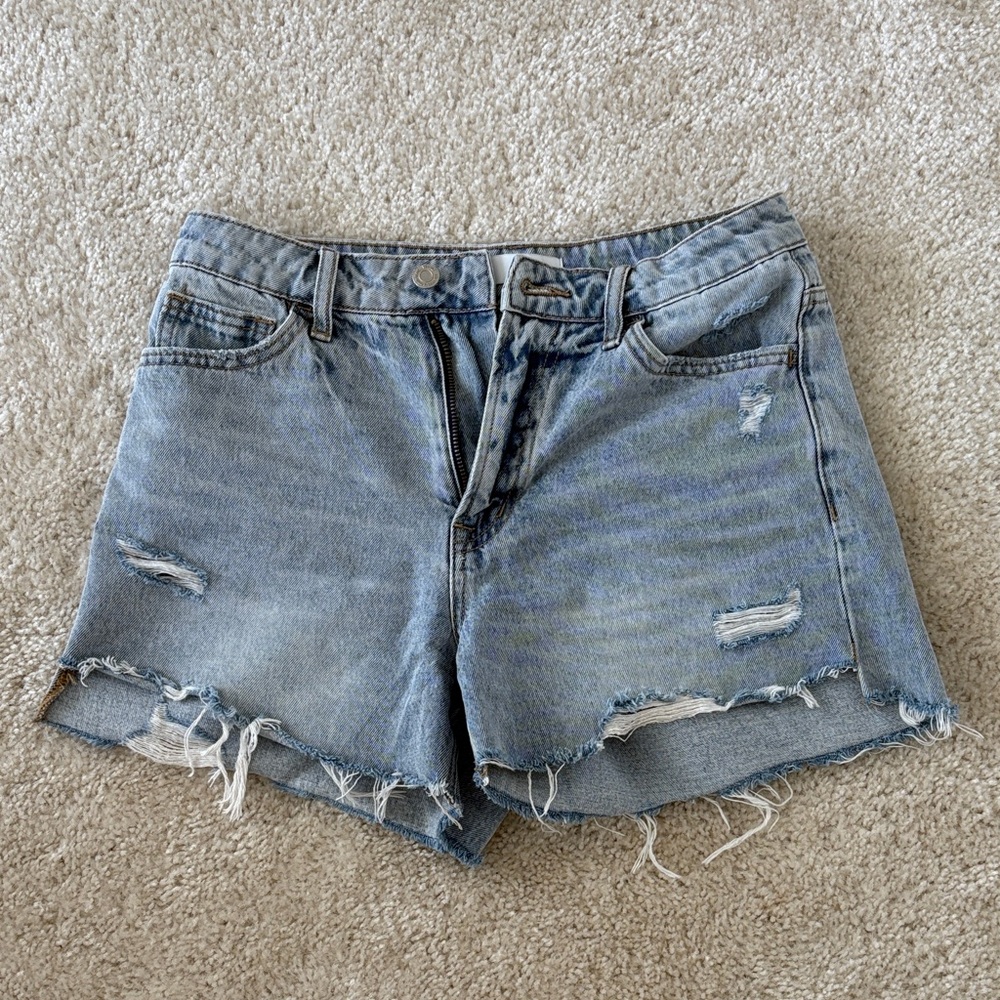 Distressed Denim Women Shorts